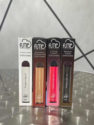 Imagen 5 de 8 de Puff Vaper Marca Fume 2500 Caladas Sabores Nuevos Surtidos