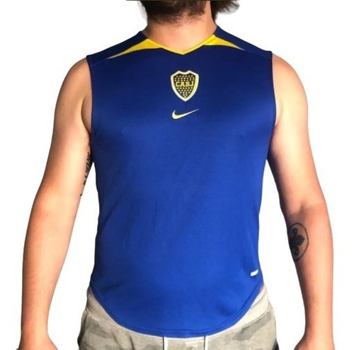 Imagen 1 de 6 de Camiseta Musculosa Entrenamiento Nike Boca (2003 / Original)