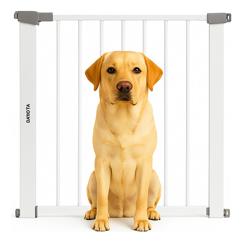 Puerta De Seguridad Escalera Para Mascotas Dakota Metálica Extensible