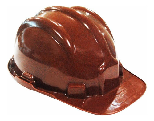 Capacete Com Carneira Plastcor Plastico Marrom  70000470