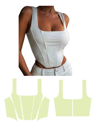 Molde Imprimible En Pdf A4 Corset Musculosa///