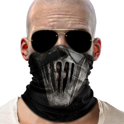 Bandana Mascara Slipknot Lenço Moto Ciclismo Proteção 01
