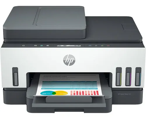 Impresora Multifunción A Color Hp Smart Tank 750 Con Wifi Blanco/gris