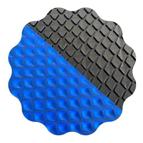 Capa Térmica Piscina 7,5x4 500 Micras Proteção Uv Black/blue