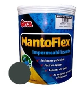 Pintura Para Techos Impermeabilizante Mantoflex Galón Gris