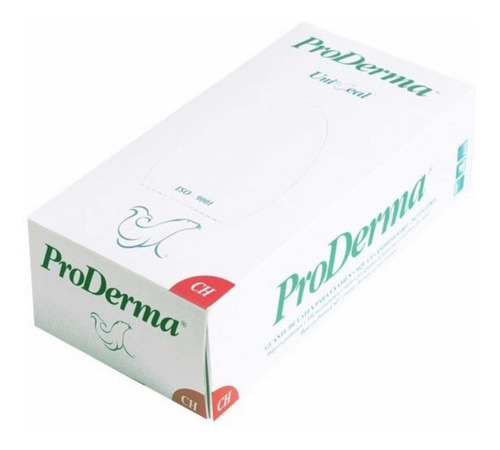 Guantes descartables UniSeal ProDerma color blanco talle S de látex con polvo en pack de 20 x 100 unidades