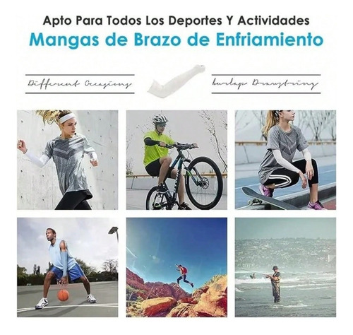 Mangas Protectoras Para Brazos Protección Solar Uv 3 Pares