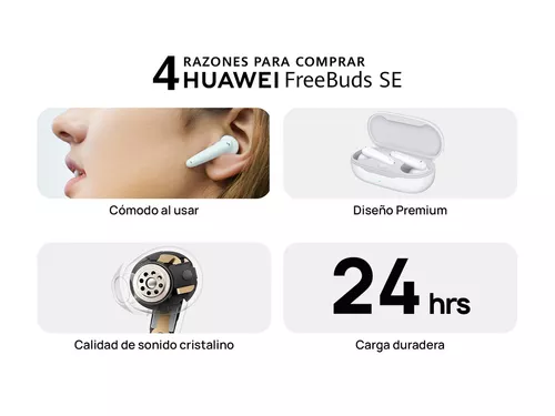 Audífonos HUAWEI Inalámbricos Bluetooth In Ear Freebuds SE Blanco