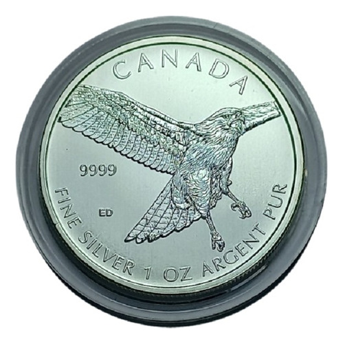 Canada - 5 Dollars 2015 Onza Plata Halcon Km 1882 (ref 292)