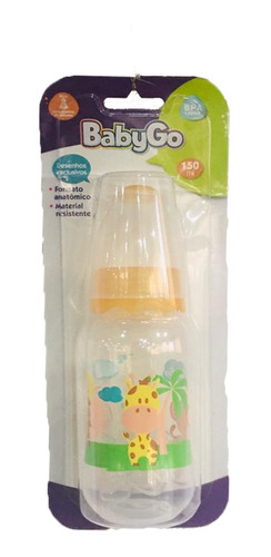 Mamadeira 150ml Safari 6m+ Baby Go 02134