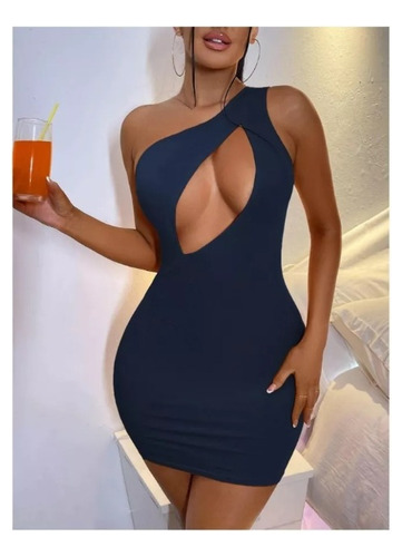 Vestido De Dama Ajustado Con Abertura