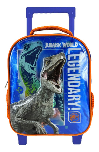 Mochila Jurassic World Kinder Con Carro Vs1158