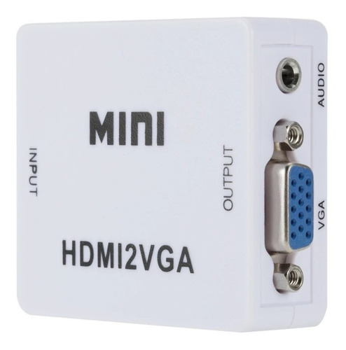 Convertidor Adaptador Hdmi A Vga Audio Conversor Cable Usb