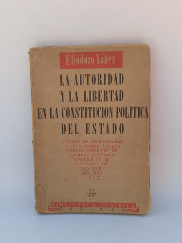Libro Autoridad Constitución Política Estado Eliodoro Yañez
