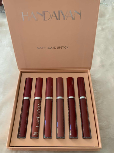 Set De Brillos Matte Para Labios Marca Handaiyan