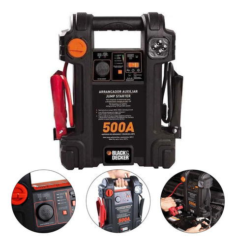 Auxiliar De Partida 12v 500a Bivolt - Js500s Black E Decker