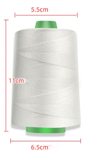 Pack 10 Hilos Poliester Cerrar Cosedora Sacos 600m/ Rollo