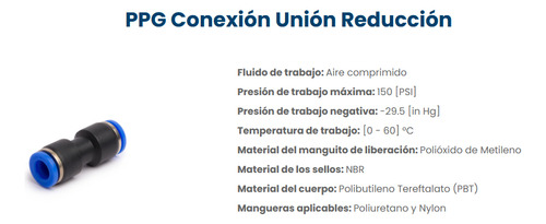 10pzs Conectores Union Recto Od De 12mm A 10mm Ac-ppg1210b-a