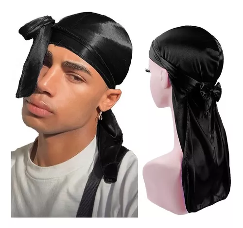 Em promoção! Bandana Durag De Moda Masculina De Durag Hip-hop, O Rapper  Turbante Chapéu De Acessórios Para Mulheres, Homens Cetim Elástico Du  Pano-de Cauda Longa Do Cabelo Cachecol