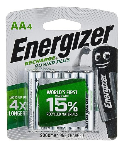 Pilas Recargables Energizer Batería Recargable Nimh Aa 1,2 V