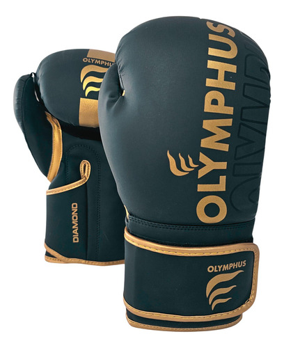 Guantes De Boxeo Pro Diamont Olymphus Negro/dorado