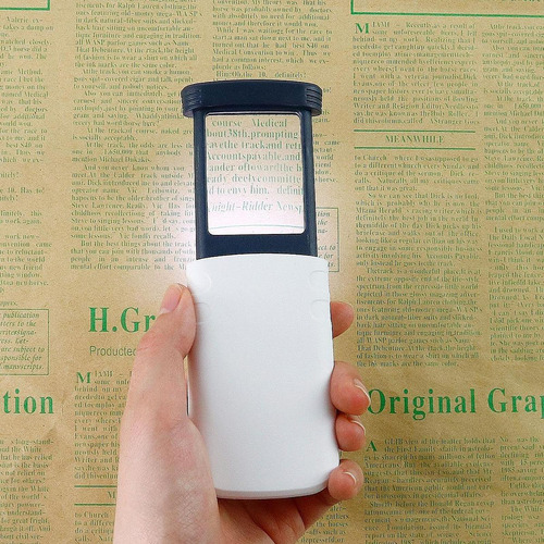 Lupa Led De Mano, 4 Aumentos, Ayuda De Lectura, Herramienta