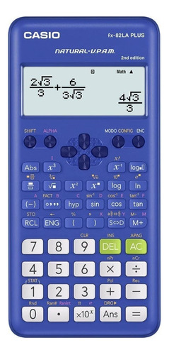 Calculadora Casio Fx-82laplus-bu Casio Color Azul