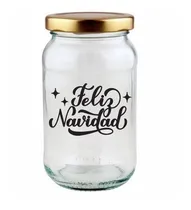 Comprar Vinilos Navideños Fiestas Navidad Frascos Copas Velas X20