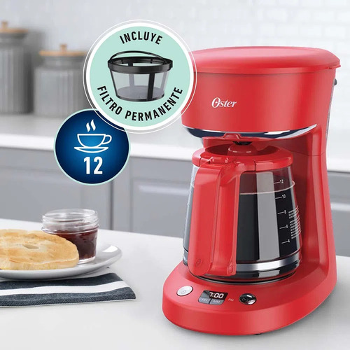 Cafetera Programable Oster Bvstdcp12r 12 Tazas Auto Apagado