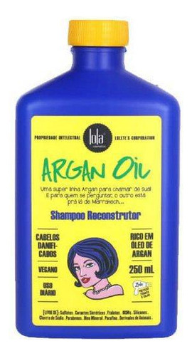 Shampoo Reconstrutor Argan/pracaxi Oil Lola 250ml
