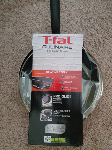 Sarten T-fal Culinaire 5-qt Nonstick Aluminum Jumbo Con Tapa