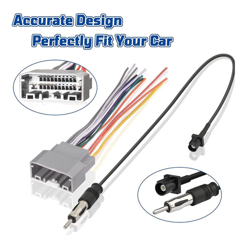 Bingfu Radio Wire Harness For Select 07-20 Chrysler Dodge Je