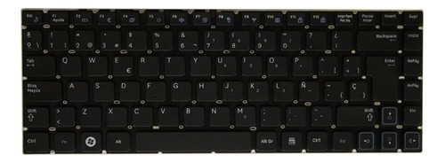 Teclado Samsung SARV411ES Para Rv411 Rv415 Rv420 Rc410 Rc409 Rc415 Rc418 Español Color Negro