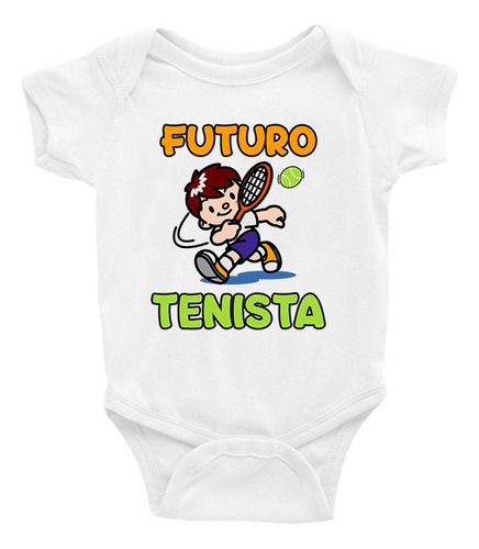 Roupa Infantil Body Bebê Futuro Tenista Tênis Tenis Tennis