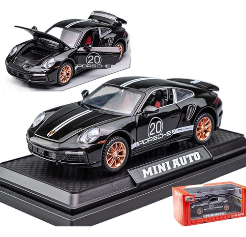 Porsche Supercars 911 S Turbo Miniatura Metal Autos 1/32