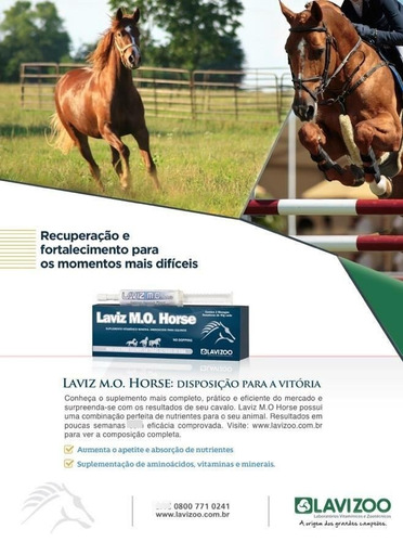 Suplemento Laviz Mo Horse Caja De 44 Jeringas De 40 Grs.