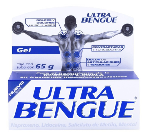 Gel Antiinflamatorio Ultra Bengue Golpes Y Dolores De 65 G