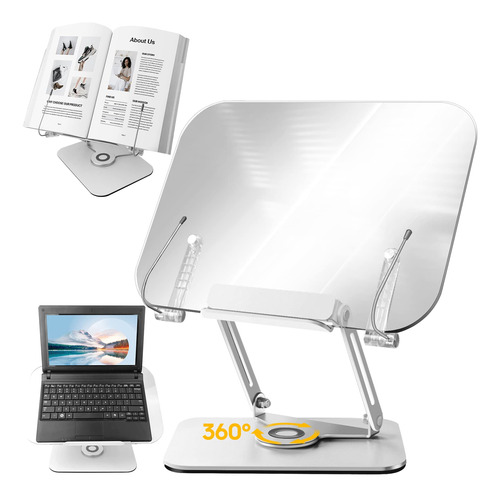 Lifetech Soporte De Libro Portatil De Metal Para Escritorio,