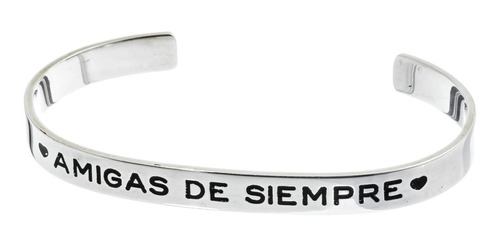 Pulsera Esclava Frases Nombre Palabra 4mm Plata925 