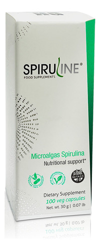 Microalgas Spirulina Hg X 100 Cápsulas