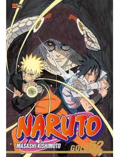 Naruto Gold Vol. 52, de Kishimoto, Masashi. Editora Panini Brasil LTDA, capa mole em português, 2022