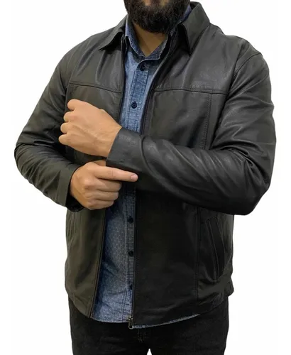 Jaqueta Masculina Em Couro Leg timo Planet Kaban Tradicional