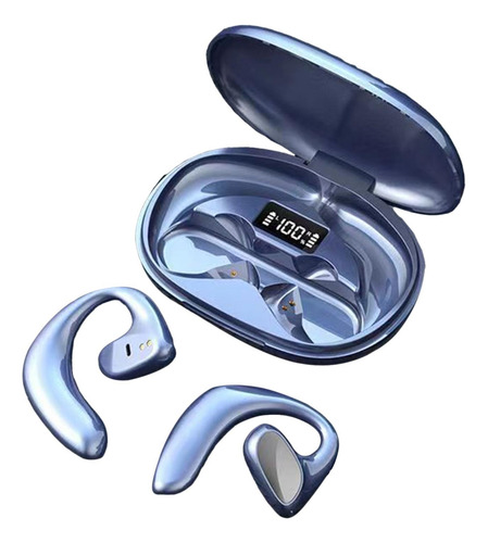 Auriculares Bluetooth De Conducción De Aire Con Azul