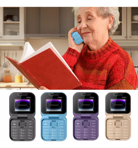 2025 Nuevo Flip Mini Teléfono Móvil Con Radio Fm 2 Tarjetas Sim