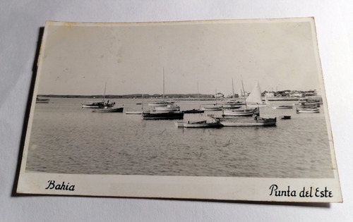 Antigua Postal Bahia Punta Del Este 1935