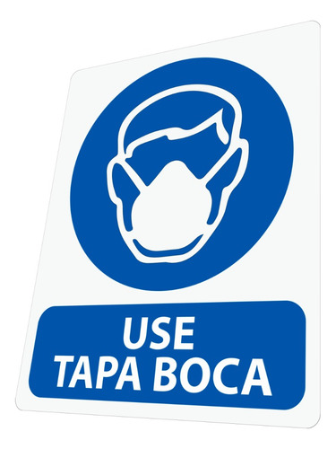 Avisos Use Tapa Boca Cartel Señalética Señalización