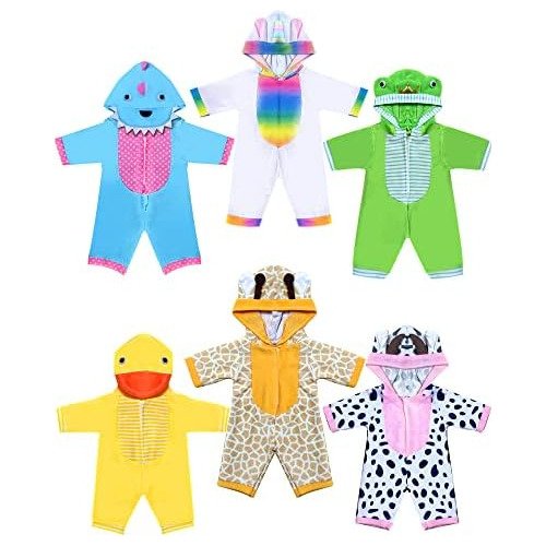 Ropa De Muñeca, Ropa Bebés De 12 Pulgadas [6 Sets Est...