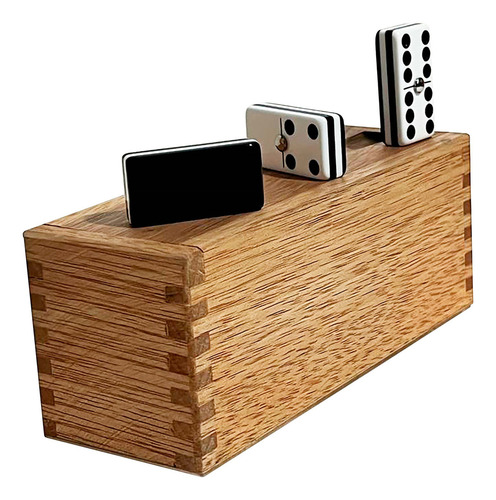 Domino Cebra Negro Caja Madera + Baraja Faisan Azul Plastico