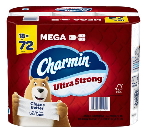 Charmin Ultra Strong Papel Higiénico 18 Mega Rollos