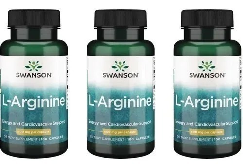 L-arginine 100cap Pack X3 Envio Gratis